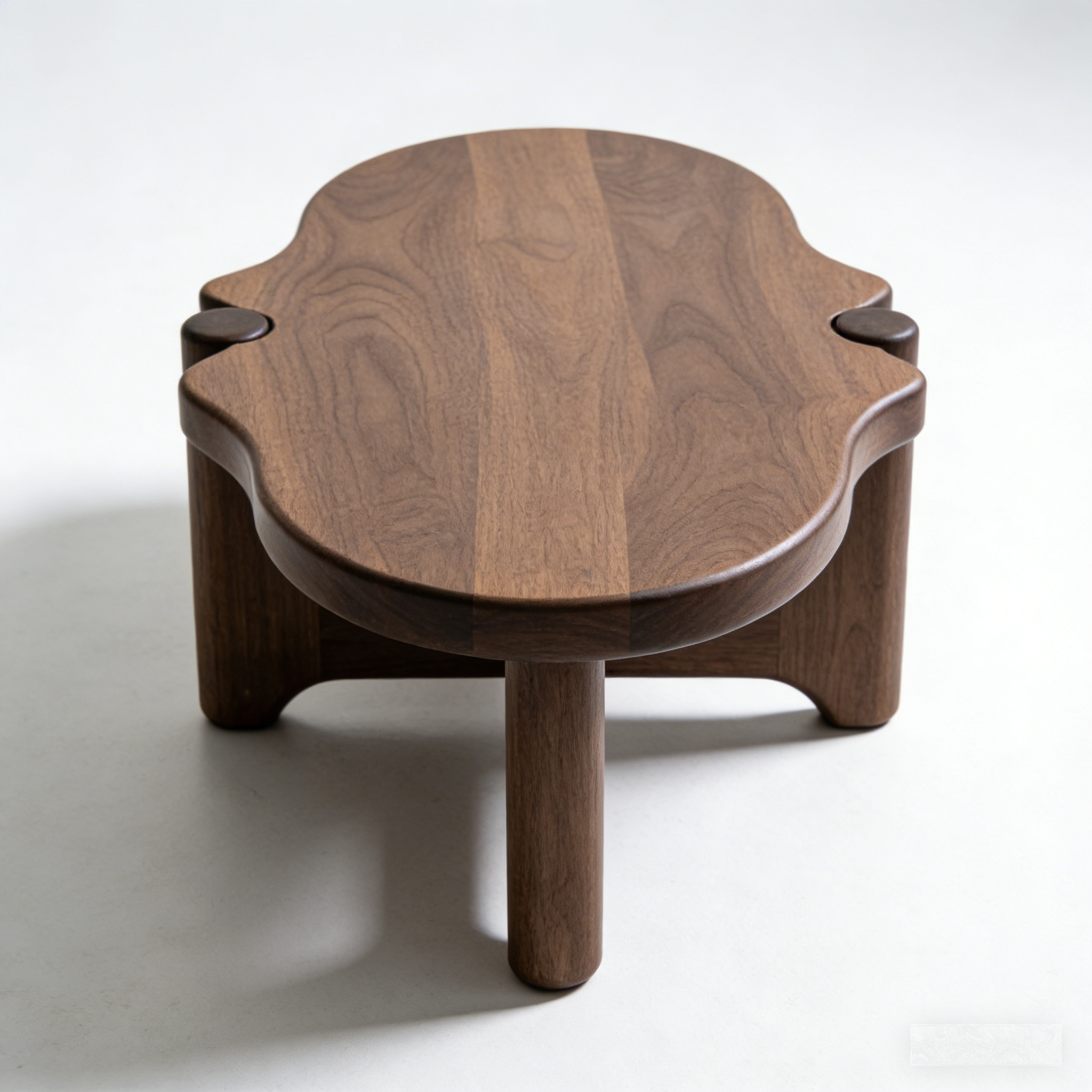 OrganicFlow Walnut Coffee Table