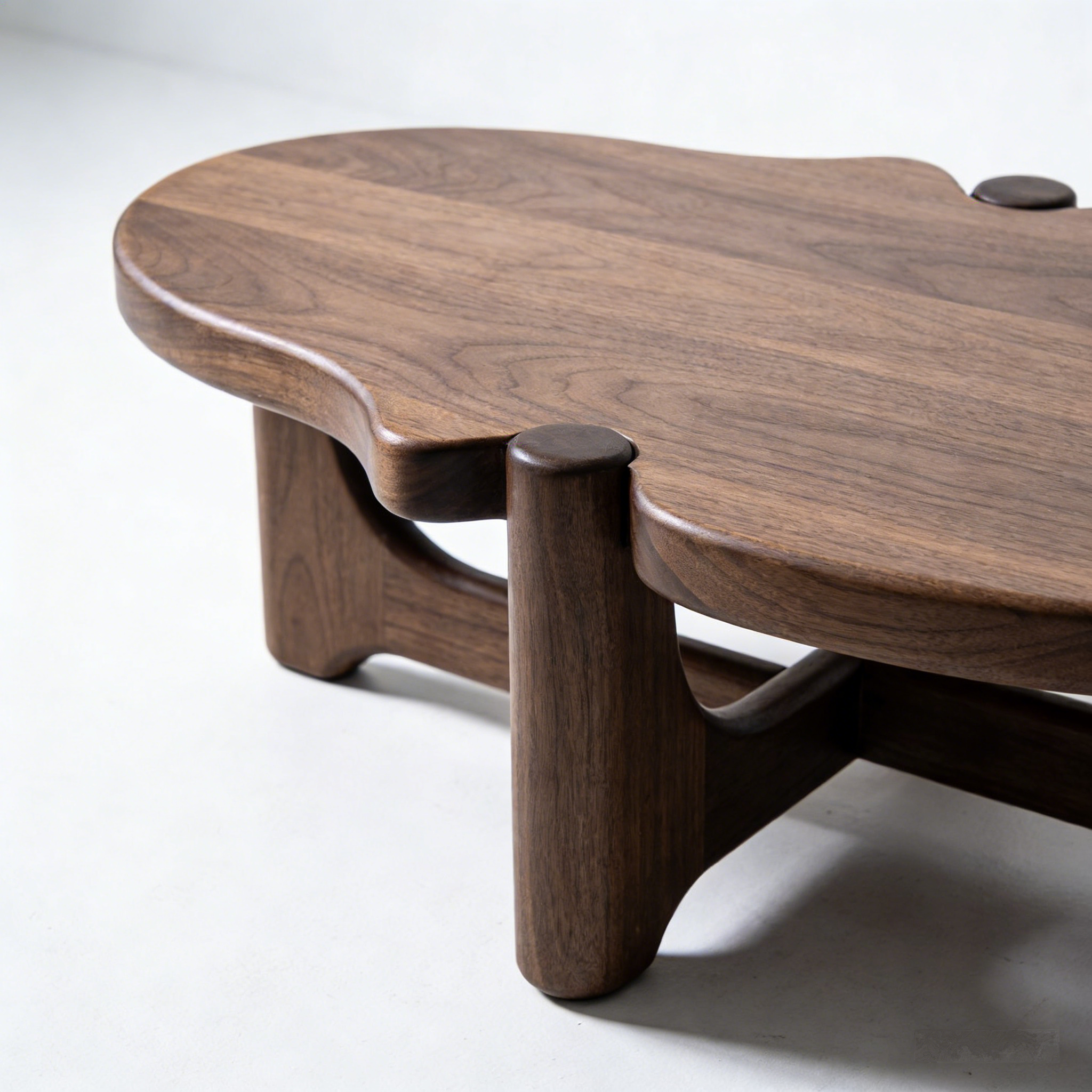 OrganicFlow Walnut Coffee Table